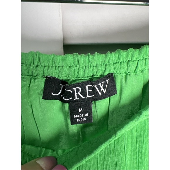 J. Crew Gwyneth Layered Crinkle Chiffon Slip Skirt Size M Mountain Valley NWT - Picture 2 of 13